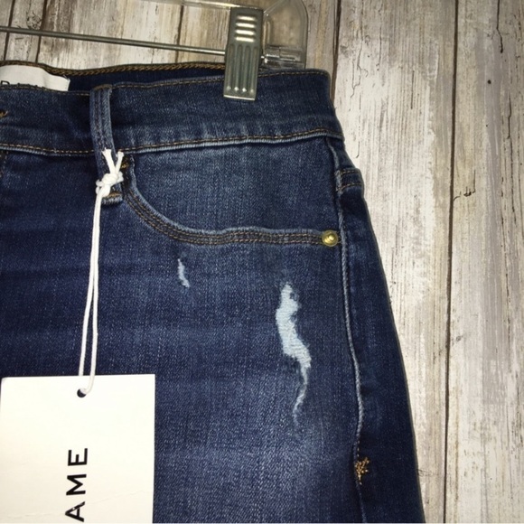 NWT FRAME Le Cutoff Light Distressed Cutoff Shorts - Picture 4 of 7